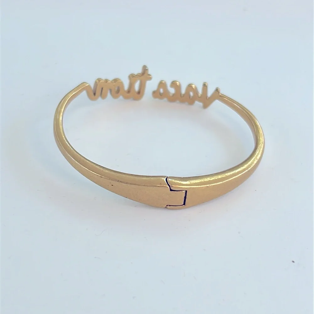 Madewell Gold 'Vacation' Hinge Cuff Bracelet